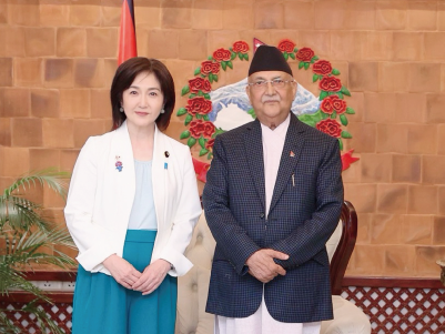 ネパール 首相・外務大臣と会談